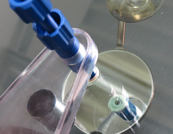 Glasschaden-Reparatur, Detail